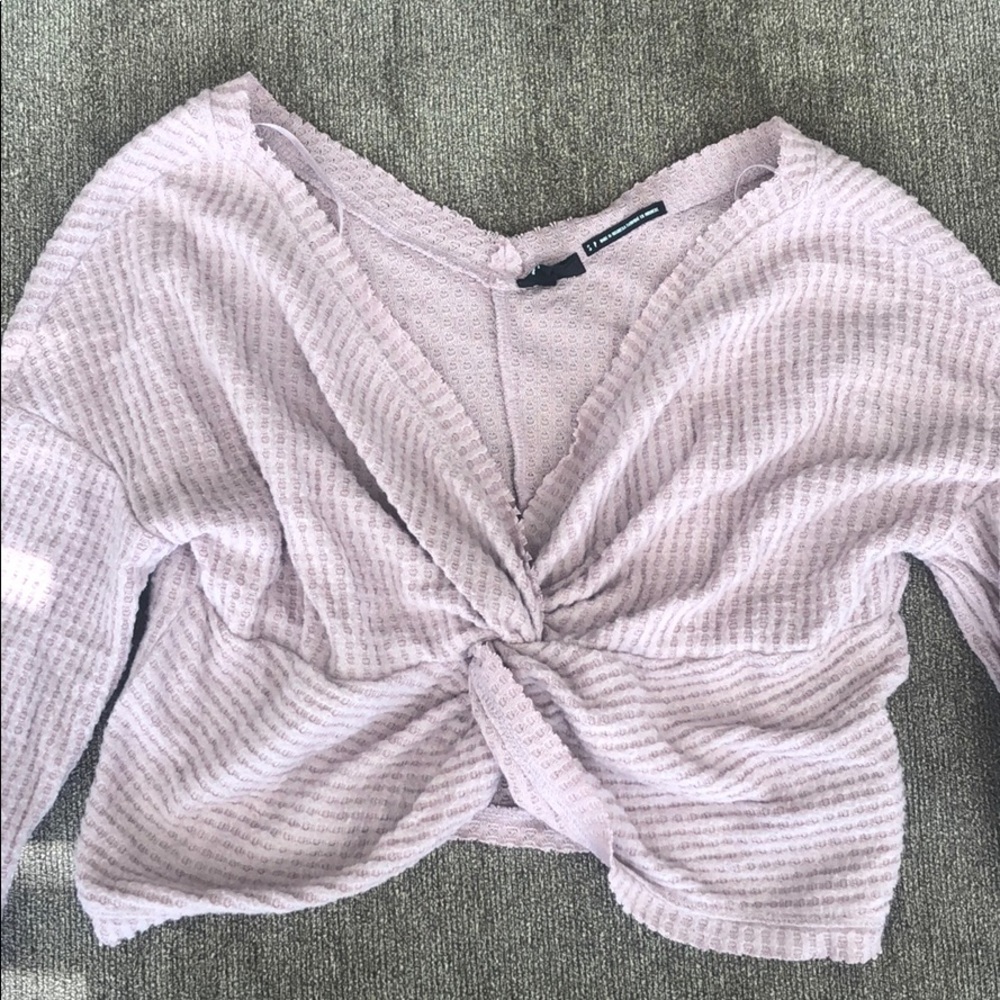 Cropped & Criss Cross Urban Outfitters Sweater